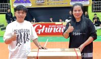 Dok.Ketua TP PKK serahkan Doorprize kepada Pemenang