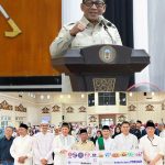 Bupati Murung Raya saat buka Puasa bersama PT.Alamtri GEO,digedung Tira Tangka Balang Puruk Cahu