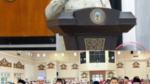 Bupati Murung Raya saat buka Puasa bersama PT.Alamtri GEO,digedung Tira Tangka Balang Puruk Cahu