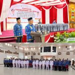 Bupati Murung Raya Heriyus,.S.E  melantik 148 pejabat administrator, pengawas dan fungsional, di Gedung Pertemuan Umum Tira Tangka Balang Puruk Cahu, Senin 16/3/2026 pagi.