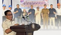 Bupati Heriyus dalam kegiatan bersama PT ALAM TRI GEO