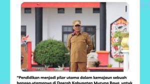 Puruk Cahu- Bupati Heriyus  Hari Pendidikan Nasional(HARDIKNAS) yang diperingati setiap 2 Mei yang merupakan wujud nyata kepedulian pemerintah Republik Indonesia terhadap pentingnya pendidikan sebagai fondasi utama pembangunan bangsa, juga menjadi momentum untuk merefleksikan sentuhan akses pendidikan di Indonesia khususnyadi Kabupaten Murung Raya,(Puruk Cahu 02/05/2026).