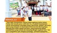 Dokumentasi bupati Murung Raya Heriyus,.S.E saat melepas kontingen perwakilan Murung Raya dalam partisipasi Festival Budaya Isen Mulang di Palangka Raya,17-23 Mei mendatang.