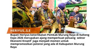 Bupati Heriyus Kalteng Expo Peluang Memperkuat Sektor Ekonomi Kreatif