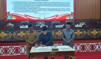 PURUK CAHU - Dewan Perwakilan Rakyat Daerah (DPRD) Kabupaten Murung Raya, Kalimantan Tengah menyetujui Rancangan Peraturan Daerah (Raperda) tentang Pertanggungjawaban Pelaksanaan Anggaran Pendapatan dan Belanja Daerah (APBD) Kabupaten Murung Raya tahun anggaran 2025 menjadi Peraturan Daerah (Perda).